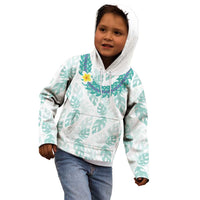 Jade Vine Lei Hawaii Kid Hoodie Aloha Seamless Tropical Leaves LT14 - Polynesian Pride