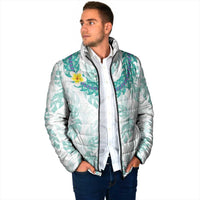 Jade Vine Lei Hawaii Padded Jacket Aloha Seamless Tropical Leaves LT14 - Polynesian Pride