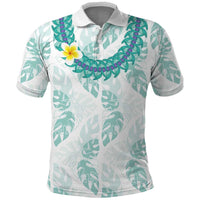 Jade Vine Lei Hawaii Polo Shirt Aloha Seamless Tropical Leaves - Polynesian Pride