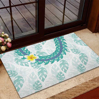 Jade Vine Lei Hawaii Rubber Doormat Aloha Seamless Tropical Leaves LT14 - Polynesian Pride