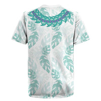Jade Vine Lei Hawaii Rugby Jersey Aloha Seamless Tropical Leaves LT14 - Polynesian Pride