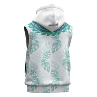 Jade Vine Lei Hawaii Sleeveless Zip Hoodie Aloha Seamless Tropical Leaves LT14 - Polynesian Pride