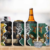 Rugby 2025 Championship 4 in 1 Can Cooler Tumbler Southern Hemisphere Countries Mascots LT14 - Polynesian Pride