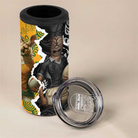 Rugby 2025 Championship 4 in 1 Can Cooler Tumbler Southern Hemisphere Countries Mascots LT14 - Polynesian Pride