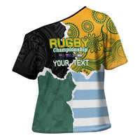 Personalised Rugby 2025 Championship Cross Shoulder Shirt Southern Hemisphere Countries Mascots LT14 - Polynesian Pride