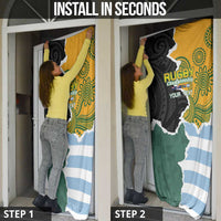 Rugby 2025 Championship Door Cover Southern Hemisphere Countries Mascots - Polynesian Pride