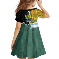 Personalised Rugby 2025 Championship Family Matching Long Sleeve Bodycon Dress and Hawaiian Shirt Southern Hemisphere Countries Mascots - Polynesian Pride