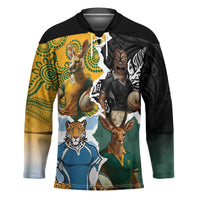 Personalised Rugby 2025 Championship Hockey Jersey Southern Hemisphere Countries Mascots - Polynesian Pride