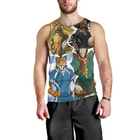 Personalised Rugby 2025 Championship Men Tank Top Southern Hemisphere Countries Mascots LT14 - Polynesian Pride