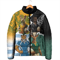 Personalised Rugby 2025 Championship Padded Jacket Southern Hemisphere Countries Mascots LT14 - Polynesian Pride