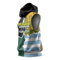 Personalised Rugby 2025 Championship Sleeveless Hoodie Southern Hemisphere Countries Mascots LT14 - Polynesian Pride