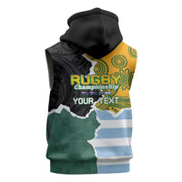 Personalised Rugby 2025 Championship Sleeveless Zip Hoodie Southern Hemisphere Countries Mascots LT14 - Polynesian Pride