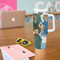 Rugby 2025 Championship Tumbler With Handle Southern Hemisphere Countries Mascots - Polynesian Pride