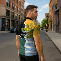 Personalised Rugby 2025 Championship Zipper Polo Shirt Southern Hemisphere Countries Mascots LT14 - Polynesian Pride