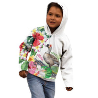 Aloha Hawaii Nene Goose Kid Hoodie Tropical Flowers Watercolor Stylized LT14 - Polynesian Pride