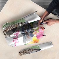 Aloha Hawaii Nene Goose Umbrella Tropical Flowers Watercolor Stylized - Polynesian Pride