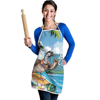 Aloha Hawaii Shaka Nene Goose Apron Surfing Take It Easy LT14 - Polynesian Pride