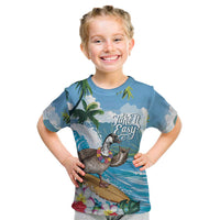 Aloha Hawaii Shaka Nene Goose Kid T Shirt Surfing Take It Easy - Polynesian Pride