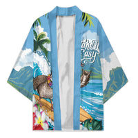 Aloha Hawaii Shaka Nene Goose Kimono Surfing Take It Easy - Polynesian Pride