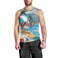 Aloha Hawaii Shaka Nene Goose Men Tank Top Surfing Take It Easy LT14 - Polynesian Pride