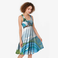 Aloha Hawaii Shaka Nene Goose Midi Dress Surfing Take It Easy - Polynesian Pride