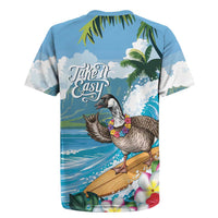 Aloha Hawaii Shaka Nene Goose Rugby Jersey Surfing Take It Easy LT14 - Polynesian Pride