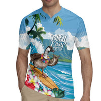 Aloha Hawaii Shaka Nene Goose Rugby Jersey Surfing Take It Easy LT14 - Polynesian Pride