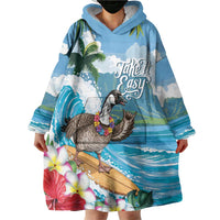 Aloha Hawaii Shaka Nene Goose Wearable Blanket Hoodie Surfing Take It Easy LT14 - Polynesian Pride