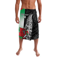 New Zealand and Wales Rugby Custom Lavalava Aotearoa All Black Combine Welsh Dragon - Polynesian Pride