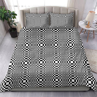 Black White Filipino Binakol Motifs Bedding Set Mabuhay Philippines Festival Kusikus Pattern LT14 - Polynesian Pride