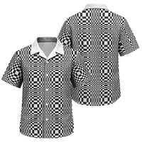 Black White Filipino Binakol Motifs Family Matching Tank Maxi Dress and Hawaiian Shirt Mabuhay Philippines Festival Kusikus Pattern LT14 Son's Shirt Black - Polynesian Pride