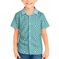 Cyan Filipino Binakol Motifs Hawaiian Shirt Mabuhay Philippines Festival Kusikus Pattern LT14 - Polynesian Pride