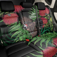 Meri Kirihimete New Zealand Back Car Seat Cover Piwakawaka Koru Fern Mix Pohutukawa - Polynesian Pride