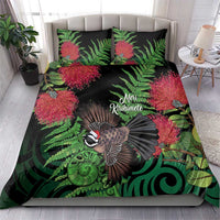Meri Kirihimete New Zealand Bedding Set Piwakawaka Koru Fern Mix Pohutukawa - Polynesian Pride