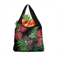 Meri Kirihimete New Zealand Grocery Bag Piwakawaka Koru Fern Mix Pohutukawa - Polynesian Pride