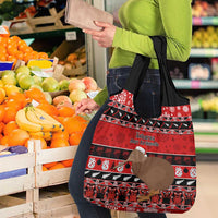 New Zealand Christmas Grocery Bag Aotearoa Kiwi Meri Kirihimete Red Version