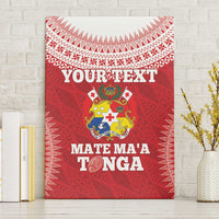 Custom Tonga Mate Maa Canvas Wall Art Go Champions Tongan Ngatu - Red LT14 Without Frame Red - Polynesian Pride