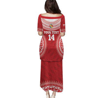 Custom Tonga Mate Maa Puletasi Go Champions Tongan Ngatu - Red LT14 - Polynesian Pride