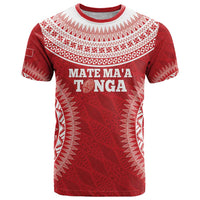 Custom Tonga Mate Maa T Shirt Go Champions Tongan Ngatu - Red LT14 Red - Polynesian Pride
