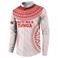 Custom Tonga Mate Maa Button Sweatshirt Go Champions Tongan Ngatu - White LT14 - Polynesian Pride