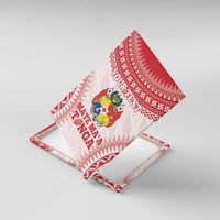 Custom Tonga Mate Maa Canvas Wall Art Go Champions Tongan Ngatu - White LT14 With Frame White - Polynesian Pride