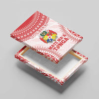 Custom Tonga Mate Maa Canvas Wall Art Go Champions Tongan Ngatu - White LT14 - Polynesian Pride
