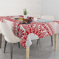 Custom Tonga Mate Maa Tablecloth Go Champions Tongan Ngatu - White LT14 - Polynesian Pride