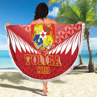 Custom Mate Maa Tonga XIII Beach Blanket Tongan Kupesi Ngatu - Rugby Style LT14 - Polynesian Pride