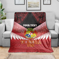 Custom Mate Maa Tonga XIII Blanket Tongan Kupesi Ngatu - Rugby Style LT14 - Polynesian Pride