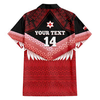 Custom Mate Maa Tonga XIII Hawaiian Shirt Tongan Kupesi Ngatu - Rugby Style LT14 - Polynesian Pride