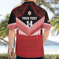 Custom Mate Maa Tonga XIII Hawaiian Shirt Tongan Kupesi Ngatu - Rugby Style LT14 - Polynesian Pride