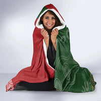 Custom Mate Maa Tonga And Kangaroo Australia Hooded Blanket Tongan Kupesi Mix Aboriginal Art LT14 - Polynesian Pride