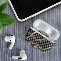 Black Aloha Hawaii Shell Lei AirPods Case Palaka Hebrew Cone Honey Cowrie Elegant Curves LT14 - Polynesian Pride
