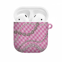 Pink Aloha Hawaii Shell Lei AirPods Case Palaka Hebrew Cone Honey Cowrie Elegant Curves LT14 Pink - Polynesian Pride